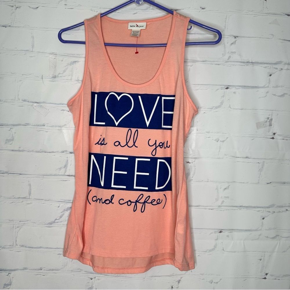 Belle Du Jour small‎ or medium coffee/love top
